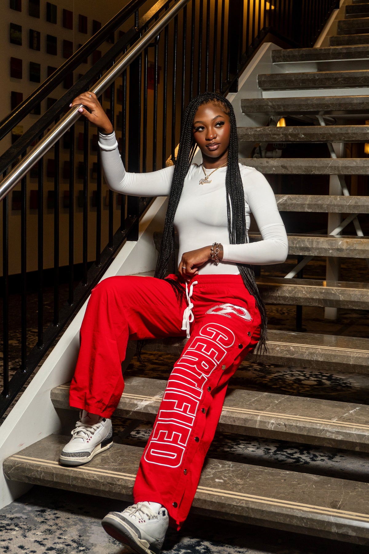 RED SWEATPANTS