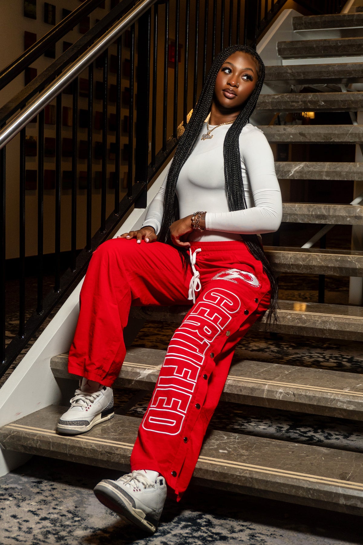 RED SWEATPANTS